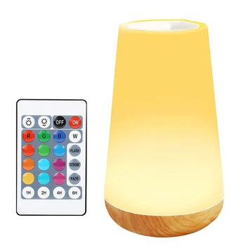 GTBL Lumina de Noapte Contact Lampa USB cu LED-uri Colorate Portabil Noptiera RGB Lămpi cu Control de la Distanță pentru Babyroom Dormitor Birou