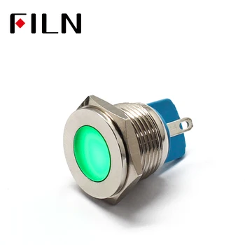 16mm indicator semnal LED lumină lampă de înaltă calitate de metal 12V rosu galben verde alb colorat