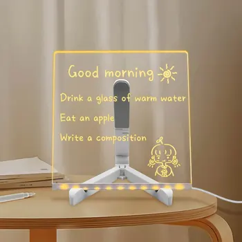 Notă Bord Creativ a Condus Lumina de Noapte USB Mesaj de Bord Lumina Vacanță Cu Pix Cadou Pentru Copii Prietena Decor Lampă de Noapte