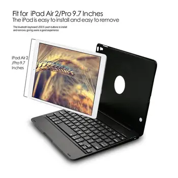 Ultra-Subțire Caz Pliere Wireless Bluetooth Tastatură pentru iPad Pro 9.7 inch Comprimat