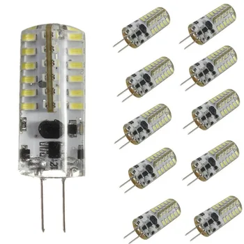 BEEFORO 10XG4 3W 48 SMD 3014 400-500 LM T Porumb LED Lumina Alb Cald / Alb Rece LED lumina Reflectoarelor (DC12V) LED G4