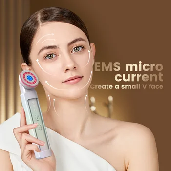 RF Instrument de Frumusete Facial EMS Ridicare Instrument Faciale de Import și Export de Întinerire a Pielii Instrument Caldă și Rece