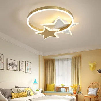 Nordic acasă decorare salon star decor dormitor smart led lampa pentru camera estompat lumina plafon lamparas iluminat interior
