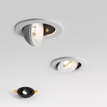 Estompat Rotativ Unghi Reglabil LED-uri, Spoturi Încastrate 5W7W9W12W15W18W20W24W COB Lampă de Tavan spoturi Pentru Iluminat Acasă