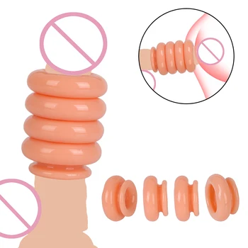 Separabile Transparent 4 Inele Penis Inel Intarziere Ejaculare de Înaltă Elastic Jucărie Sexuală pentru Bărbați Cuplu Inel de Blocare TPE Inel pentru Penis