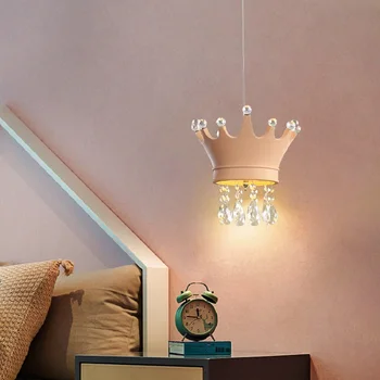 Coroana pandantiv lampă camera copiilor decorative perdeaua de lumină led-uri pepinieră pentru copii de studiu dormitor cald decor acasă