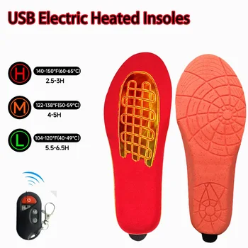 2000mhA USB Electrice Incalzite Tălpi de Pantofi de Control de la Distanță de Baterie Cald Șosete Pad Mat Încălzire Branțuri Pentru Schi, Vânătoare, Pescuit