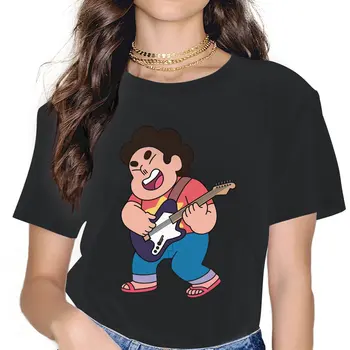 Joaca Pian Drăguț Fete Femei T-Shirt Steven Univers American de Desene animate Amuzante 5XL Blusas Harajuku Casual cu Maneci Scurte Vintage Topuri