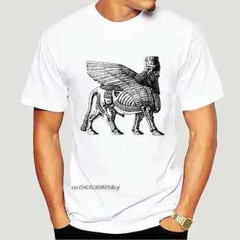 Asirian Taur Înaripat T-shirt Sumaria GrayKhakiWhiteYellow.Marimea S-XXXL 0891D