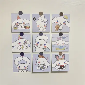 9Cmx9Cm Kawaii Melodia Mea Cinnamoroll Kuromi 9Pcs Autocolante de Perete Anime Sanrioed Card Cadou Drăguț de Perete Autocolant Perete de Fundal