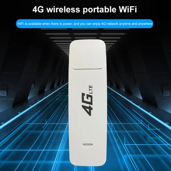 4G LTE Modem Dongle Router Slot pentru Card SIM 2.4 G Wireless 150Mbps WiFi Adaptor Multi-Band, Hotspot Mobil pentru Masina Biroul de Acasă