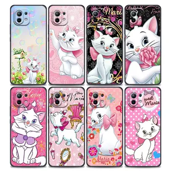 Drăguț Marie Roz Minunat Cat de Telefon Cuque Caz Pentru Xiaomi Mi 11 Lite 5G NE 11T 11X Pro 12 POCO X3 X4 F3 M3 M4 Pro Capac Moale Fundas