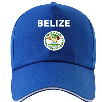 BELIZE pălărie gratuit personalizat nume număr de imprimare negru foto gri blz țară capac bz belize diy națiune flag logo baseball cap